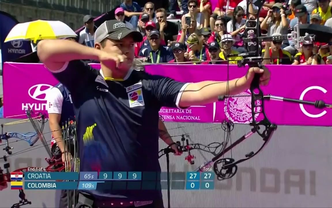 墨西哥队在射箭比赛中大放异彩